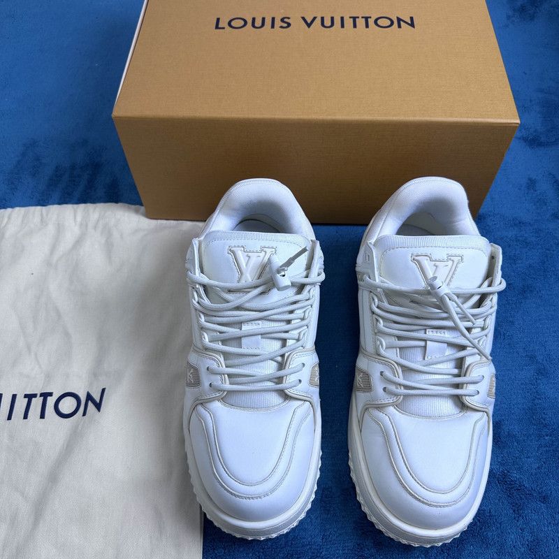 Louis Vuitton Louis Vuitton Trainer Maxi Leather Sneakers for Unisex 0079 Size US 8 / EU 41 - 2 Thumbnail
