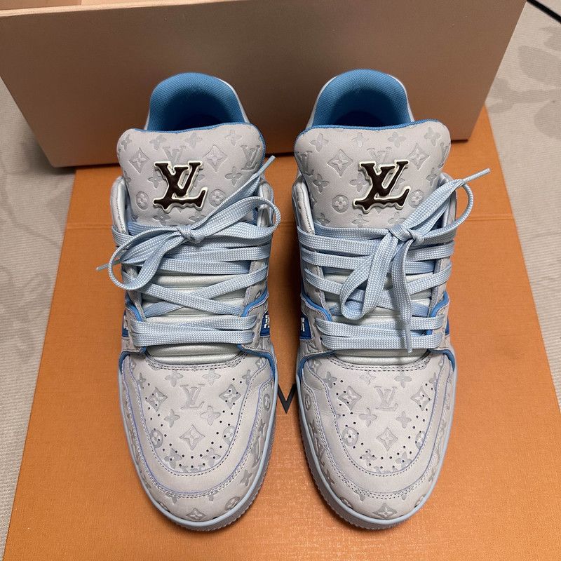 Louis Vuitton Tyler x Louis Vuitton Trainer Low-top Sneakers 0079 Size US 10 / EU 43 - 2 Thumbnail
