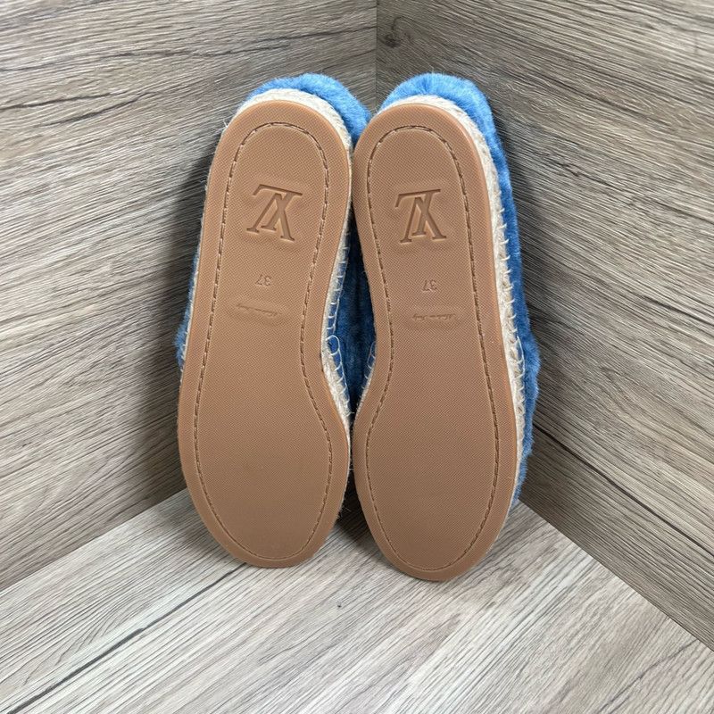 Louis Vuitton Classic Logo Blue Fisherman Shoes 0079