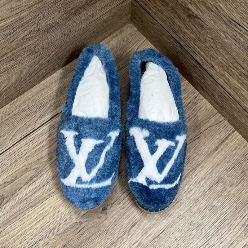 Louis Vuitton Louis Vuitton Classic Logo Blue Fisherman Shoes 0079 Size US 6 / IT 36 - 3 Thumbnail