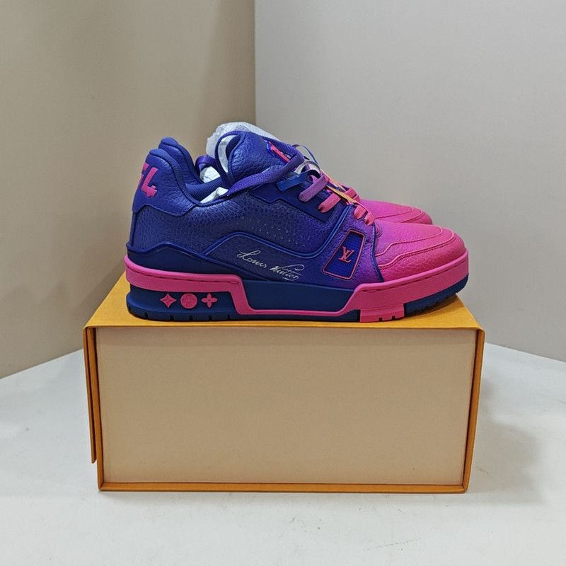 Louis Vuitton Louis Vuitton Gradient Leather Fashion Sneakers 0079 Size US 4 / IT 34 - 6 Thumbnail