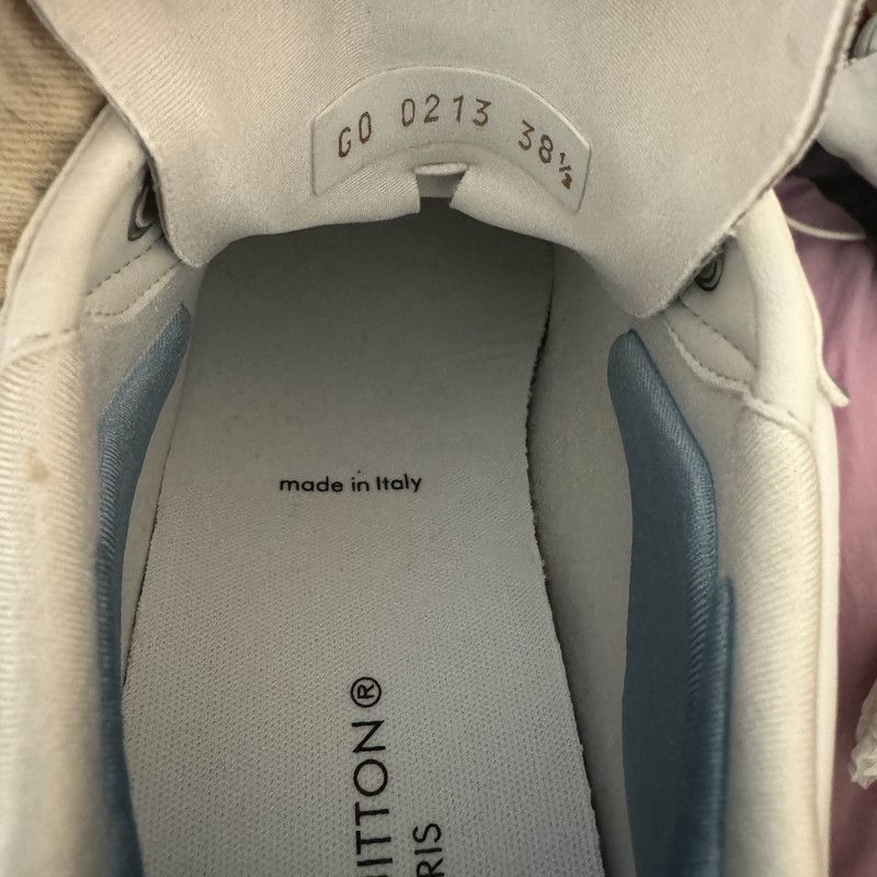 Louis Vuitton Louis Vuitton Run 55 Blue and White Sneakers 0079 Size US 7 / IT 37 - 5 Thumbnail