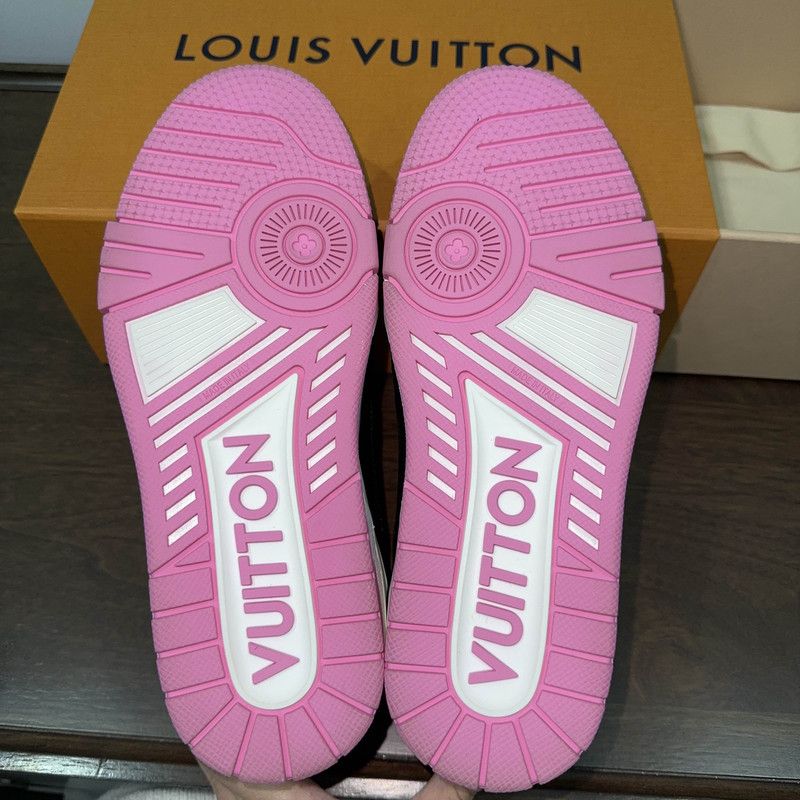Louis Vuitton Louis Vuitton Pink Low-Top Trainer Sneakers 0079 Size US 7 / IT 37 - 4 Thumbnail