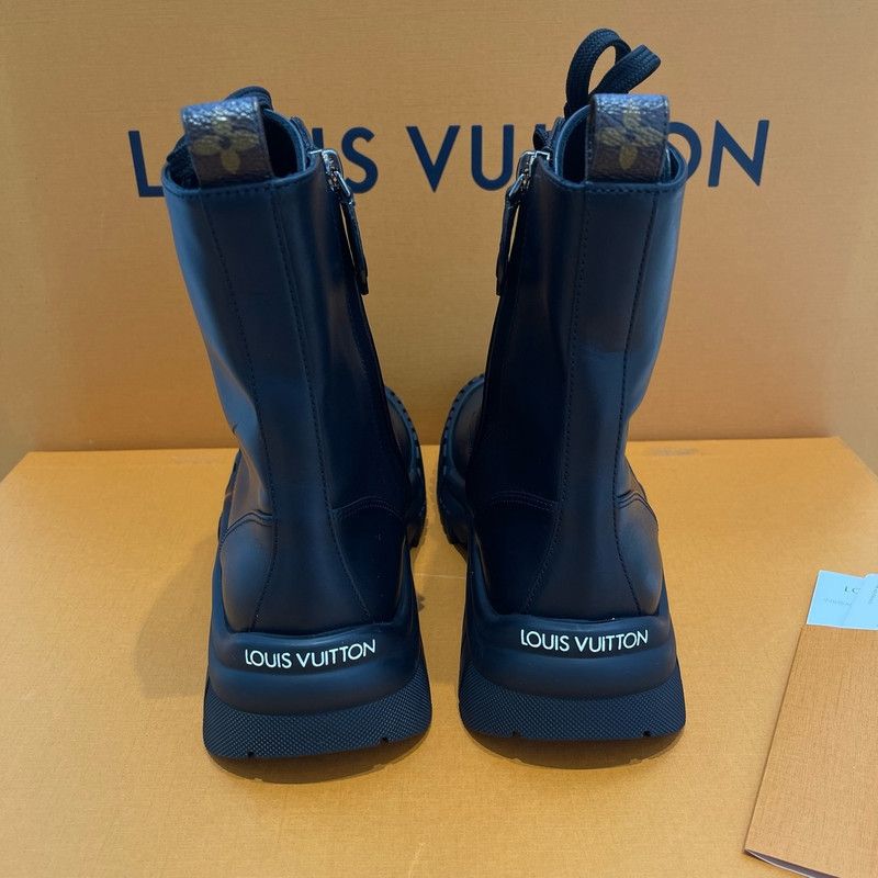 Louis Vuitton Louis Vuitton Black Leather Trendy Ankle Boots 0079 Size US 6 / IT 36 - 3 Thumbnail