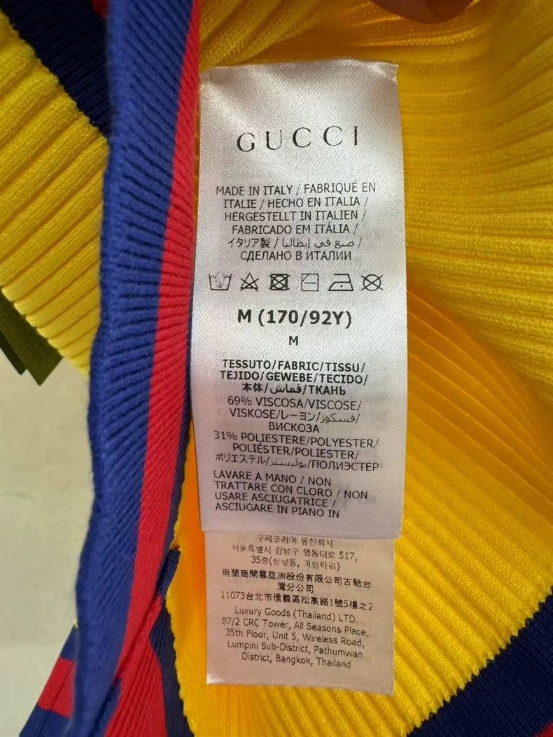 Gucci Gucci V-Neck Short Sleeve Crop Sweater Size US S / EU 44-46 / 1 - 4 Thumbnail