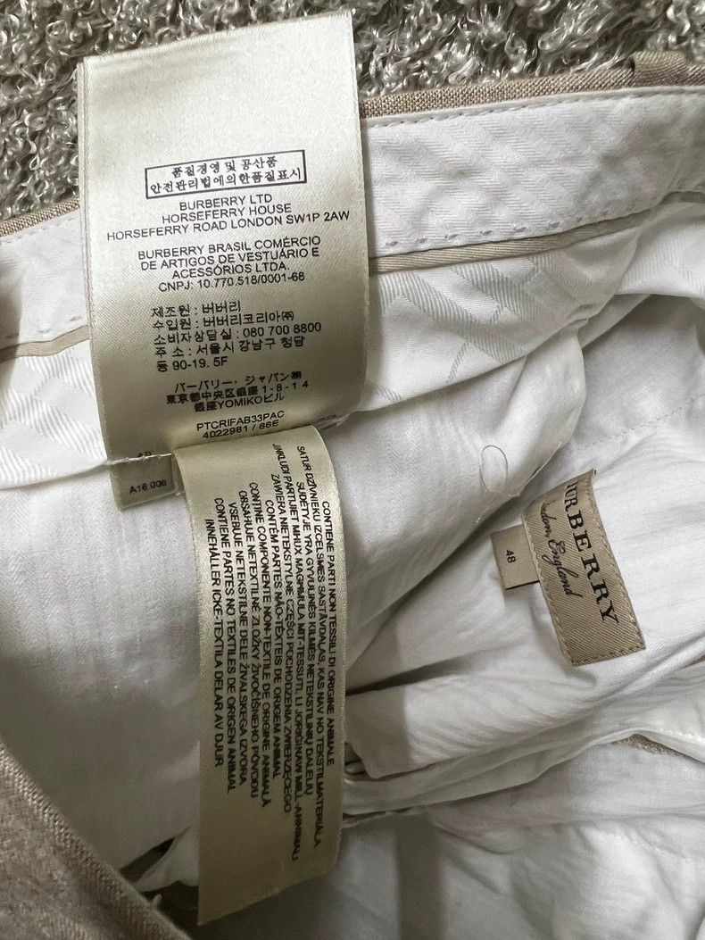 Burberry Burberry Men's Linen Casual Pants Size US 34 / EU 50 - 6 Thumbnail