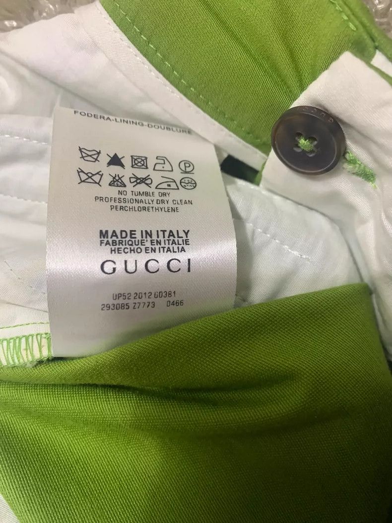 Gucci Gucci Men's Green Casual Cropped Pants Size US 32 / EU 48 - 7 Thumbnail
