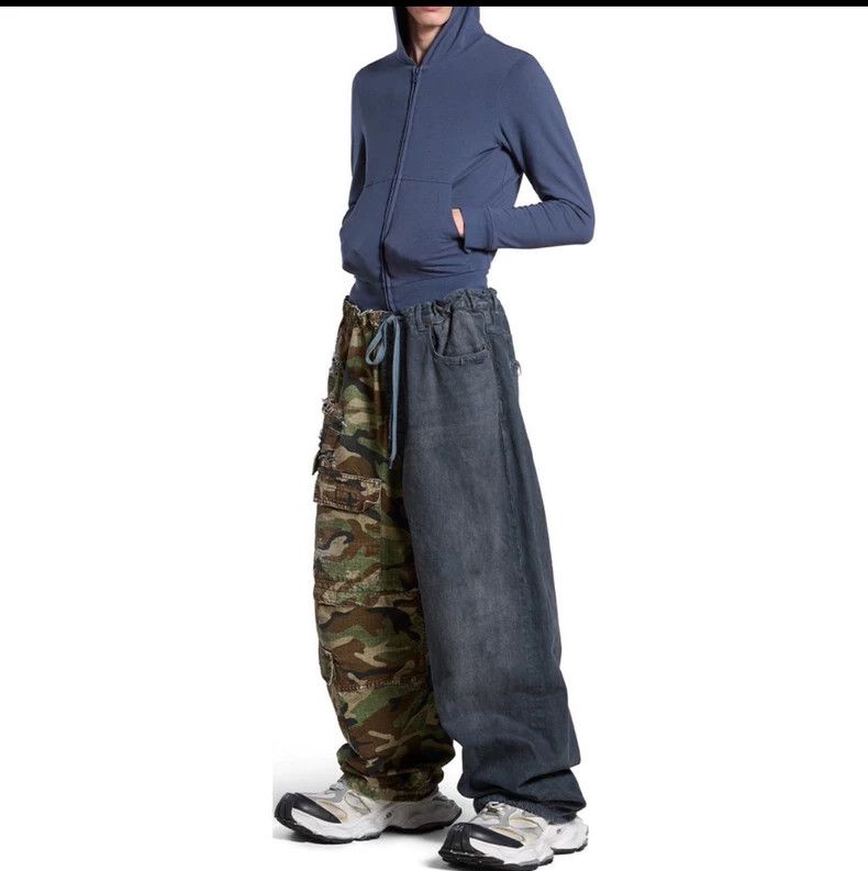 Balenciaga Balenciaga Camo Patchwork Baggy Jeans Size US 34 / EU 50 - 5 Thumbnail