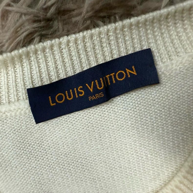 Louis Vuitton Louis Vuitton Beige Clock Pattern Sweater Size US L / EU 52-54 / 3 - 3 Thumbnail
