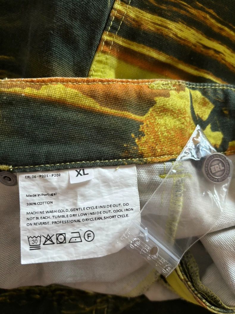 Anonymous Club Camo Print Distressed Denim Shorts Size US 36 / EU 52 - 3 Thumbnail
