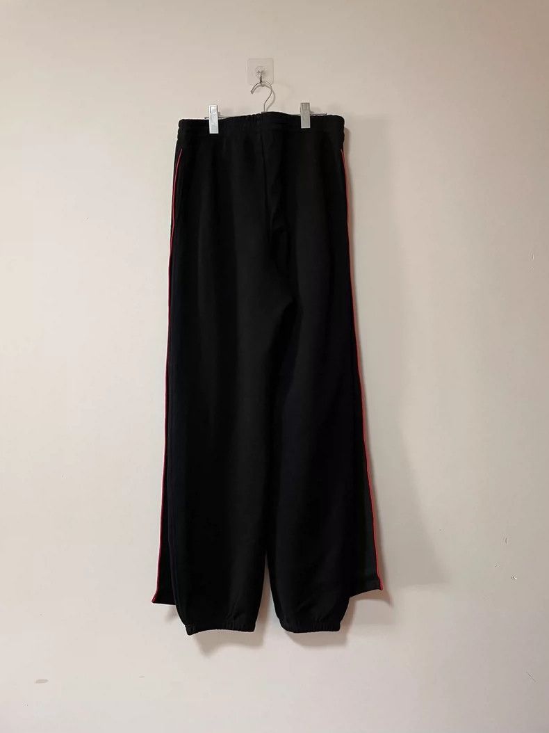 Y/Project Y/PROJECT FILA collaboration black sport wide-leg sweatpants Size US 30 / EU 46 - 2 Thumbnail