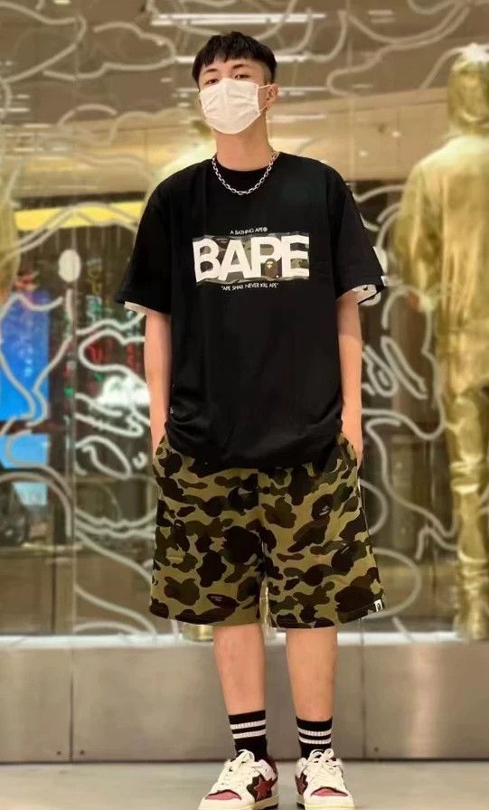Bape BAPE Green Camo Cargo Shorts Size US 34 / EU 50 - 4 Thumbnail