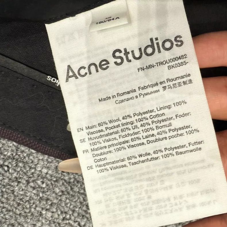 Acne Studios Acne Studios Burgundy Tailored Trousers Size US 34 / EU 50 - 8 Thumbnail
