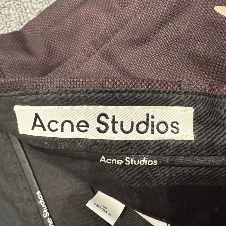 Acne Studios Acne Studios Burgundy Tailored Trousers Size US 34 / EU 50 - 7 Thumbnail