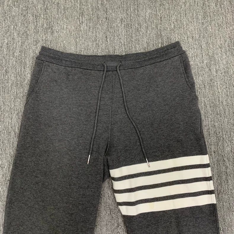 Thom Browne Thom Browne 4-Stripe Gray Sweatpants Size US 32 / EU 48 - 7 Thumbnail