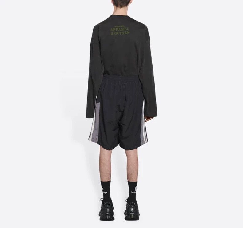 Balenciaga Balenciaga Black Side Stripe Shorts Size US 32 / EU 48 - 8 Thumbnail