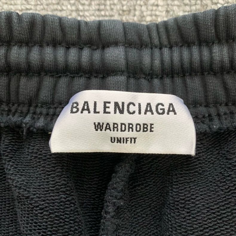 Balenciaga Balenciaga Black Embroidered Logo Shorts Size US 30 / EU 46 - 5 Thumbnail