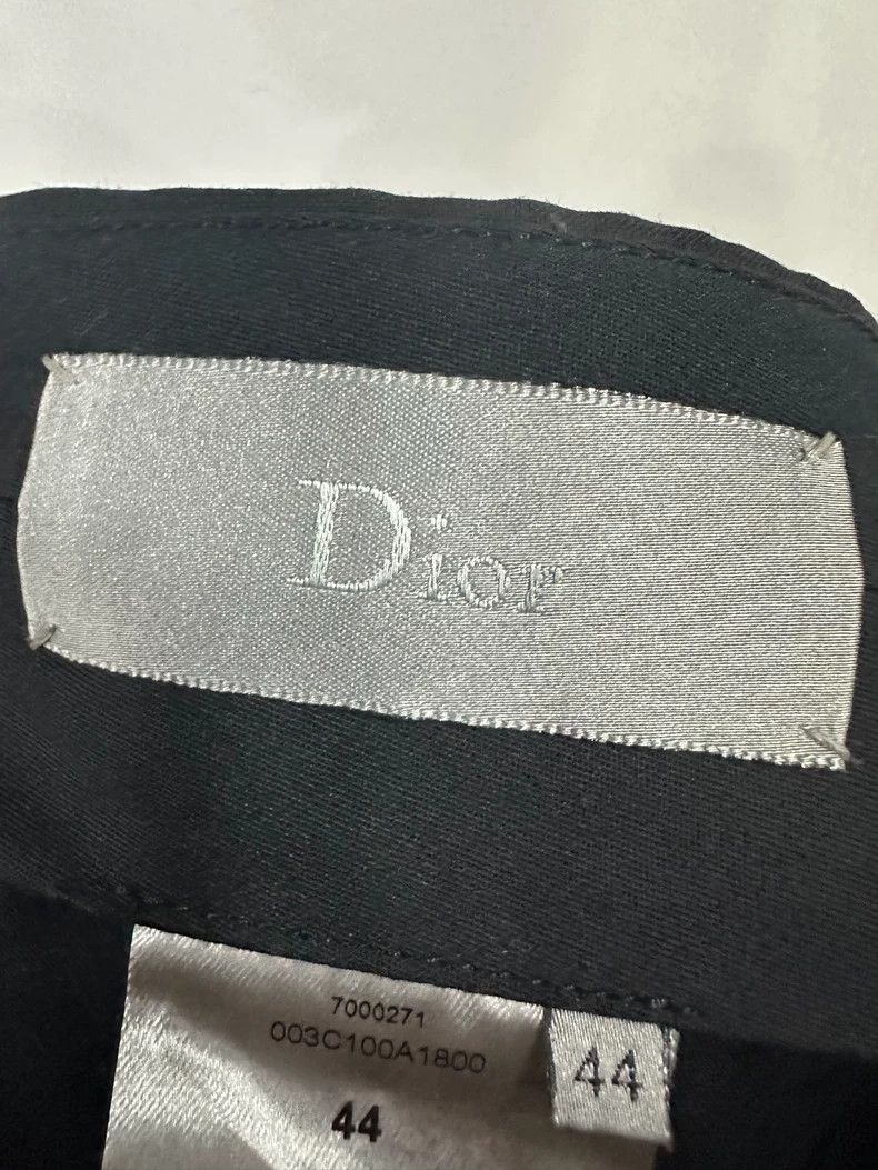 Dior Dior Black Straight Wool Trousers Size US 26 / EU 42 - 4 Thumbnail