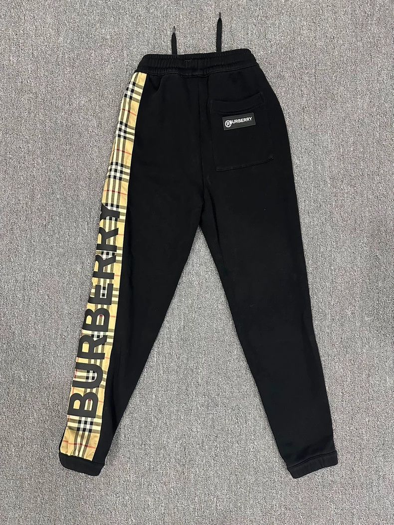 Burberry Check Stripe Sweatpants XXS