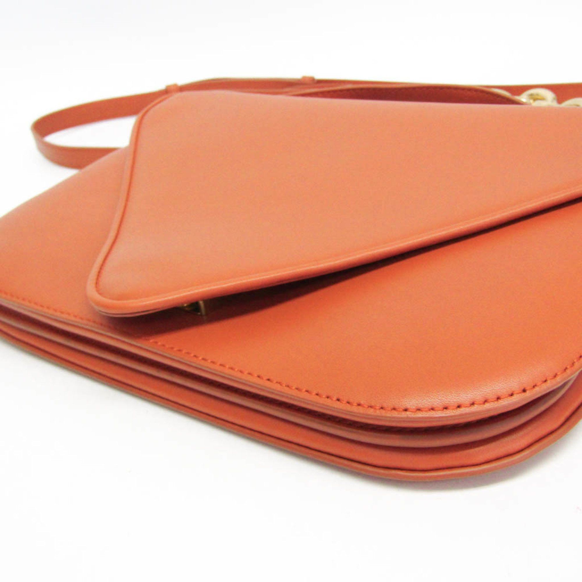 Bottega Veneta Bottega Veneta Mount Chain Shoulder Bag Women's Leather Handbag,Shoulder Bag Orange Size ONE SIZE - 5 Thumbnail