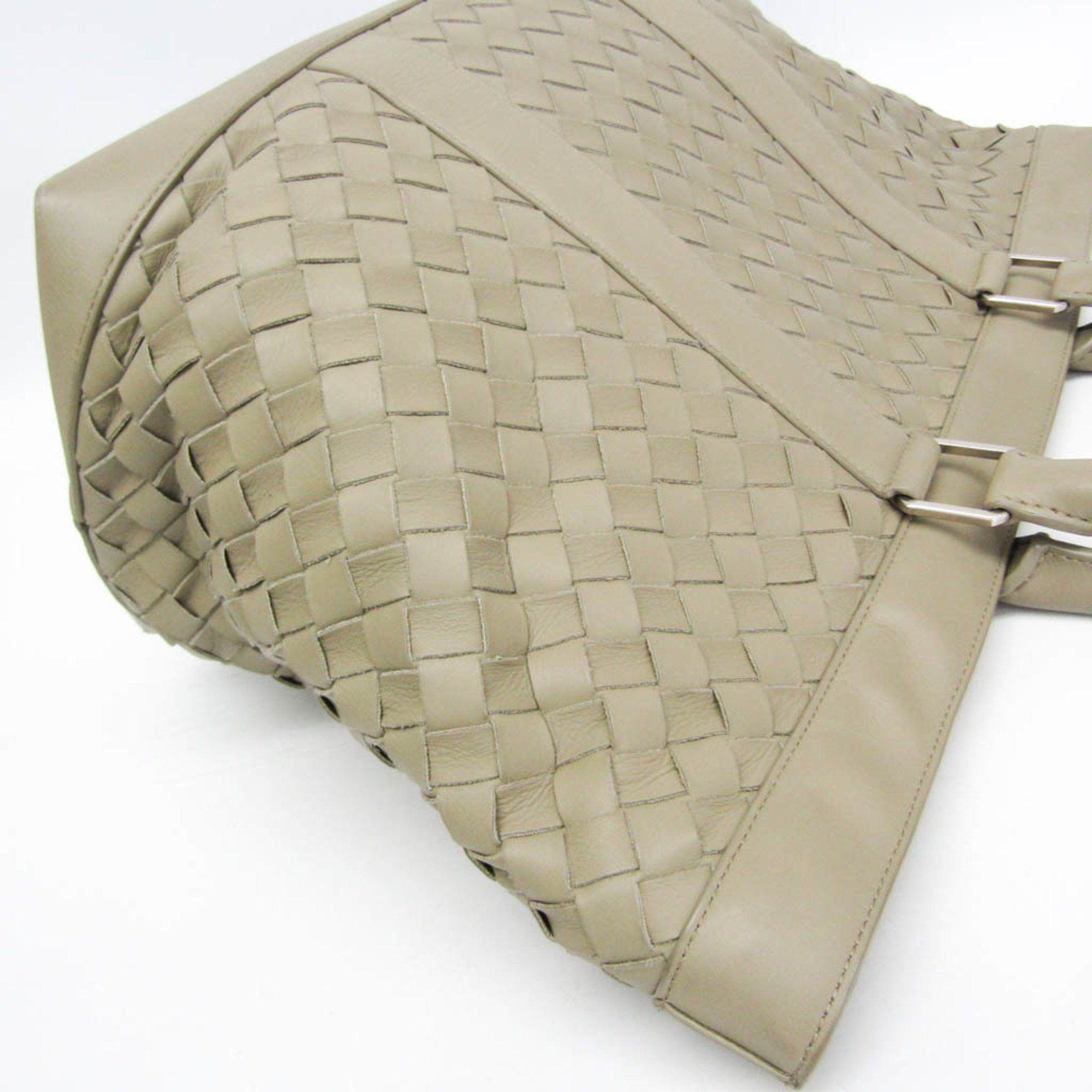 Bottega Veneta Bottega Veneta Intrecciato Big Zipper Tote Bag Men,Women Leather Tote Bag Light Green Size ONE SIZE - 7 Thumbnail