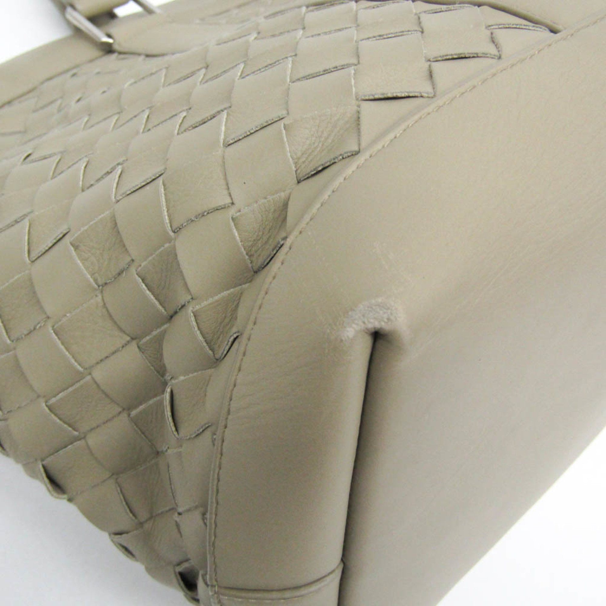 Bottega Veneta Bottega Veneta Intrecciato Big Zipper Tote Bag Men,Women Leather Tote Bag Light Green Size ONE SIZE - 6 Thumbnail