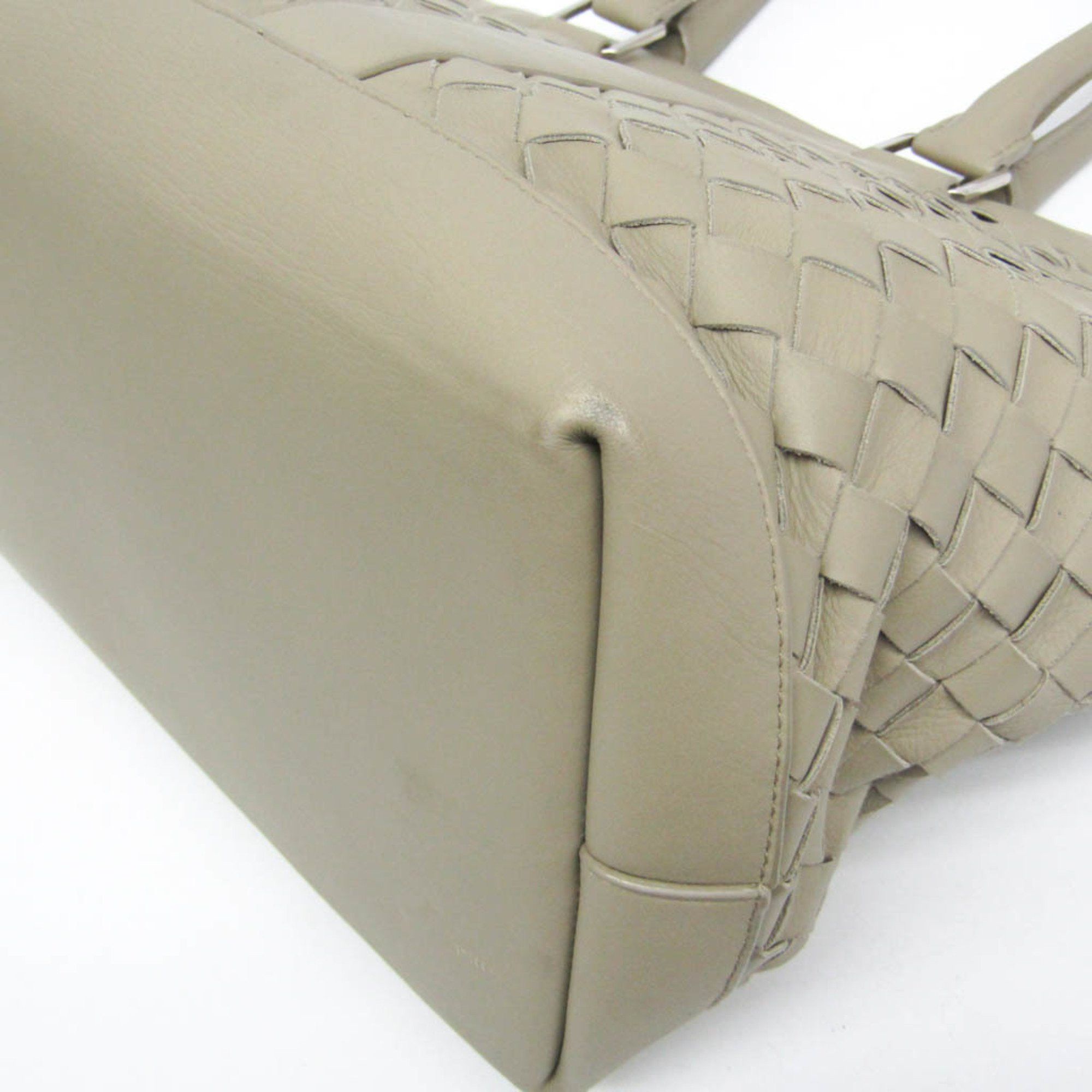 Bottega Veneta Bottega Veneta Intrecciato Big Zipper Tote Bag Men,Women Leather Tote Bag Light Green Size ONE SIZE - 5 Thumbnail