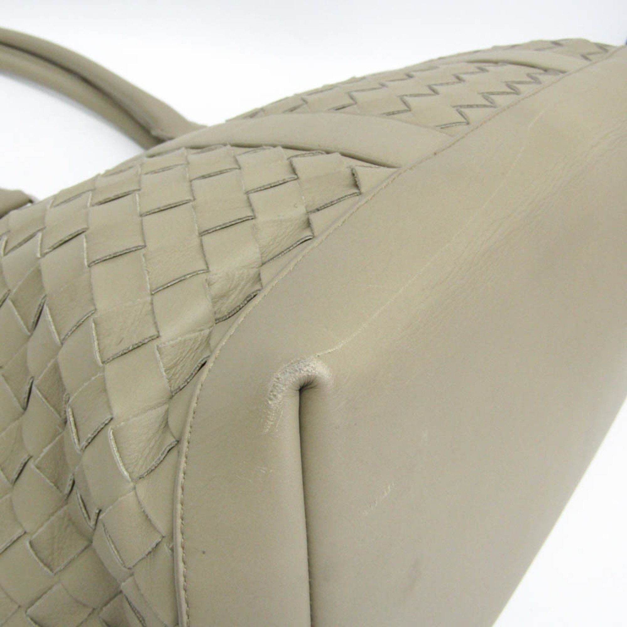 Bottega Veneta Bottega Veneta Intrecciato Big Zipper Tote Bag Men,Women Leather Tote Bag Light Green Size ONE SIZE - 4 Thumbnail