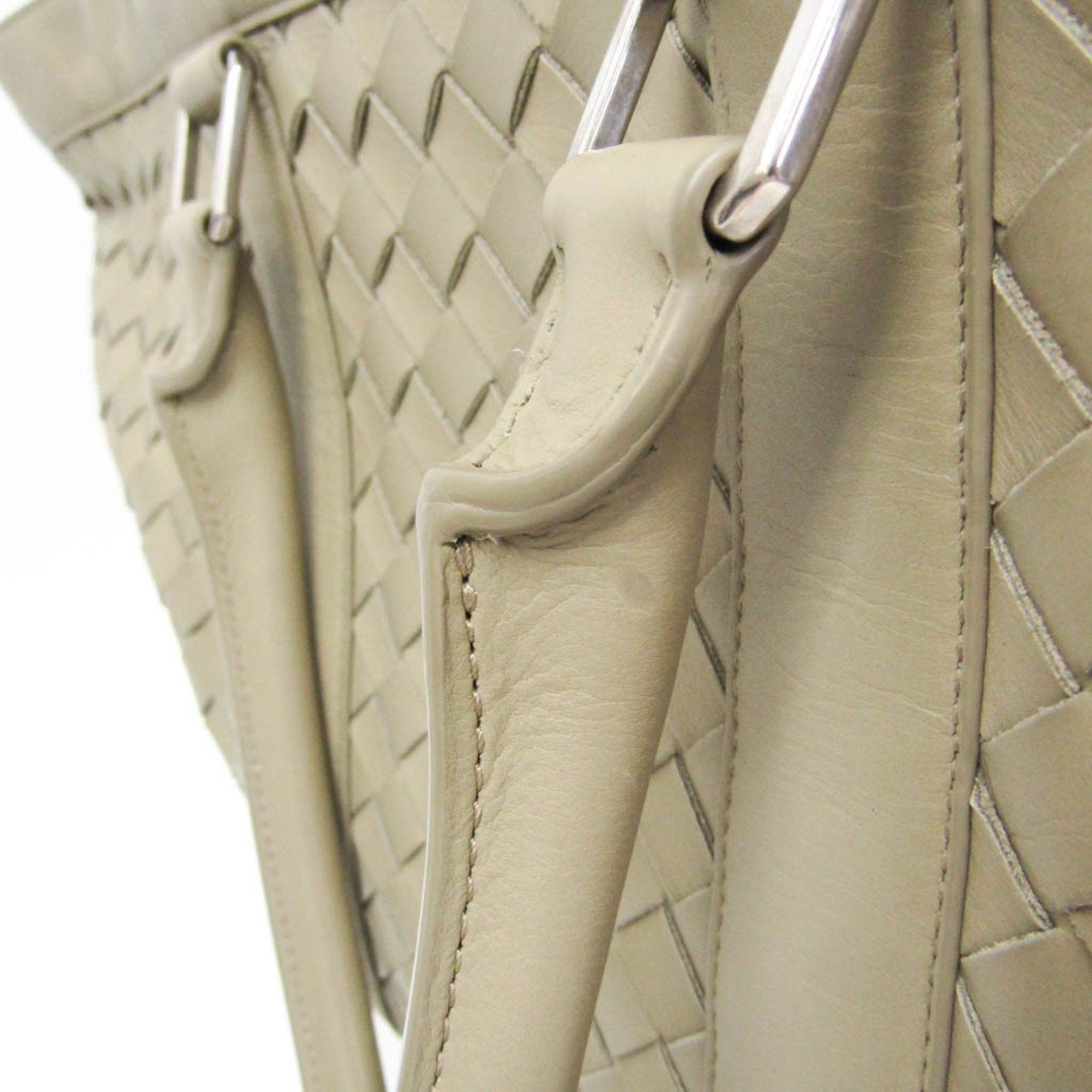 Bottega Veneta Bottega Veneta Intrecciato Big Zipper Tote Bag Men,Women Leather Tote Bag Light Green Size ONE SIZE - 8 Thumbnail