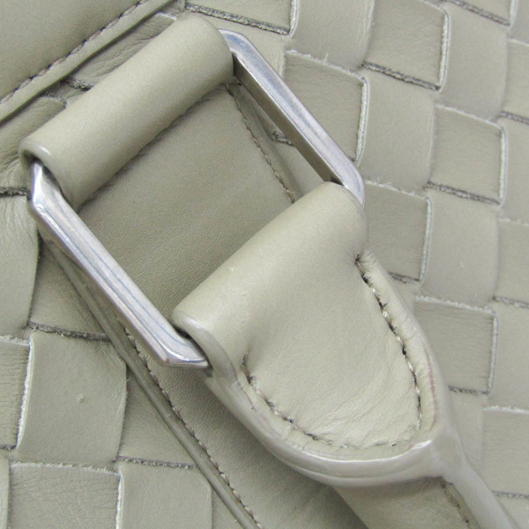 Bottega Veneta Bottega Veneta Intrecciato Big Zipper Tote Bag Men,Women Leather Tote Bag Light Green Size ONE SIZE - 9 Thumbnail