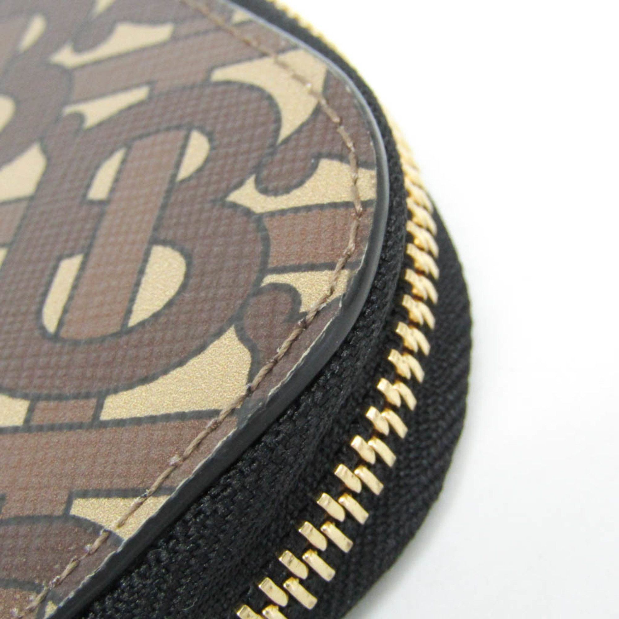 Burberry Burberry TB Monogram 8023035 Men,Women PVC Clutch Bag Brown Size ONE SIZE - 7 Thumbnail