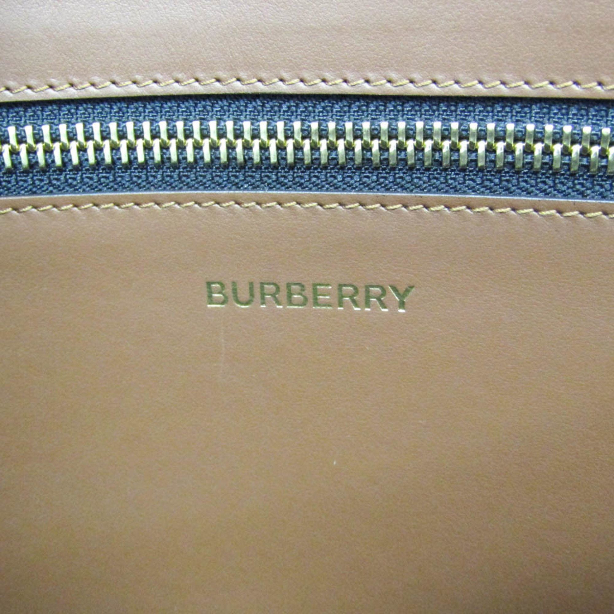 Burberry Burberry TB Monogram 8023035 Men,Women PVC Clutch Bag Brown Size ONE SIZE - 8 Thumbnail
