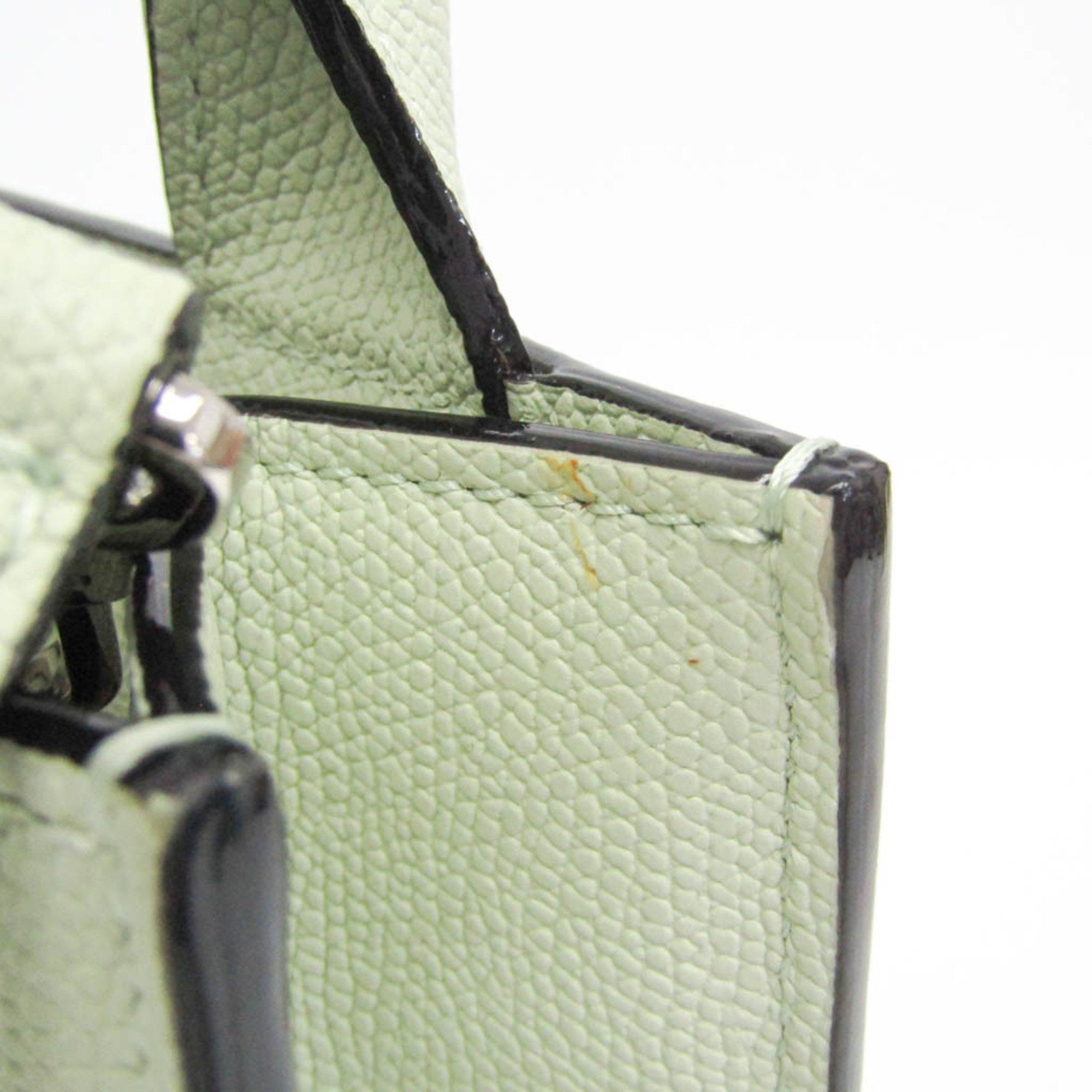 Valextra Valextra Boxy Micro WBBX0037028LRL99VN Women's Leather Handbag,Shoulder Bag Light Green Size ONE SIZE - 8 Thumbnail