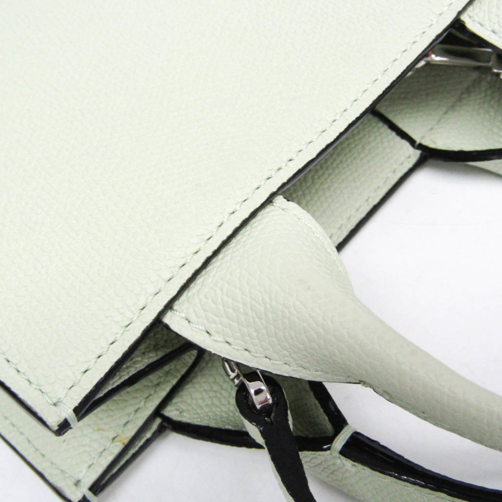 Valextra Valextra Boxy Micro WBBX0037028LRL99VN Women's Leather Handbag,Shoulder Bag Light Green Size ONE SIZE - 5 Thumbnail