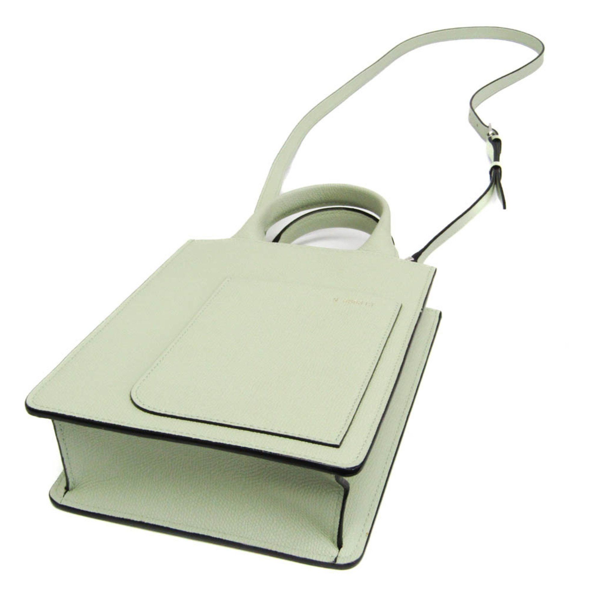 Valextra Valextra Boxy Micro WBBX0037028LRL99VN Women's Leather Handbag,Shoulder Bag Light Green Size ONE SIZE - 2 Thumbnail