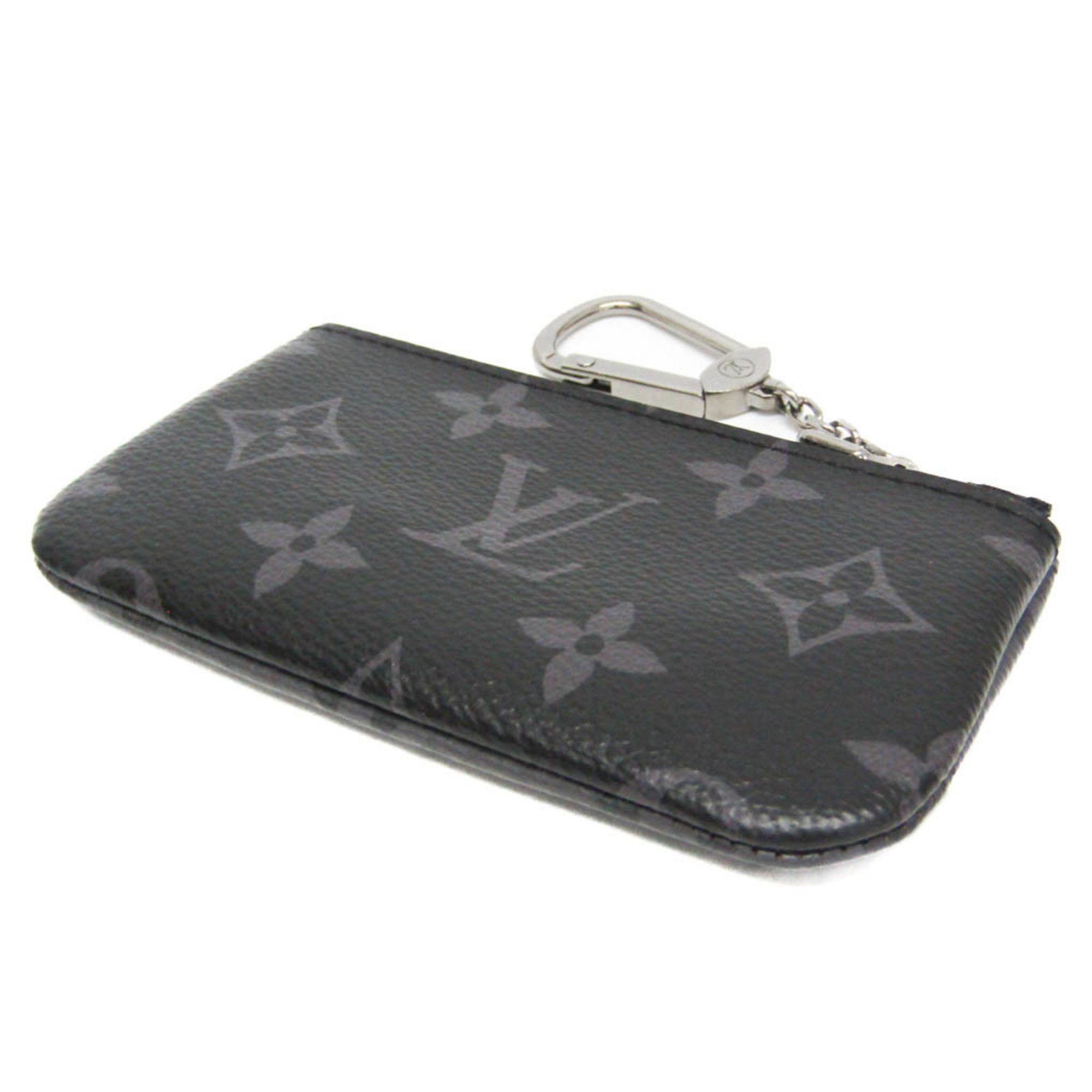 Louis Vuitton Louis Vuitton Monogram Eclipse Reverse Key Pouch M80905 Men,Women Monogram Eclipse Coin Purse/coin Case Black,Grape Size ONE SIZE - 2 Thumbnail