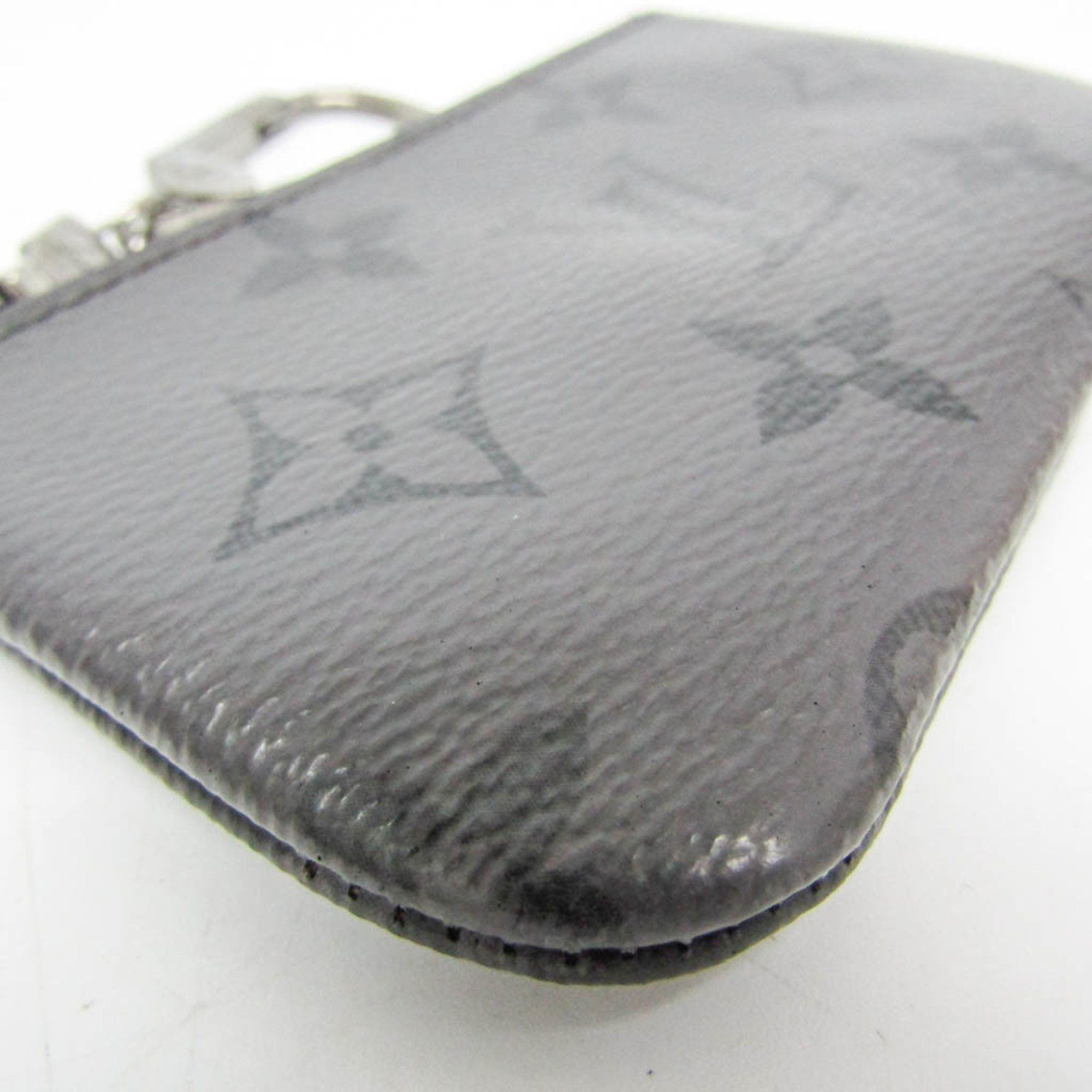 Louis Vuitton Louis Vuitton Monogram Eclipse Reverse Key Pouch M80905 Men,Women Monogram Eclipse Coin Purse/coin Case Black,Grape Size ONE SIZE - 5 Thumbnail