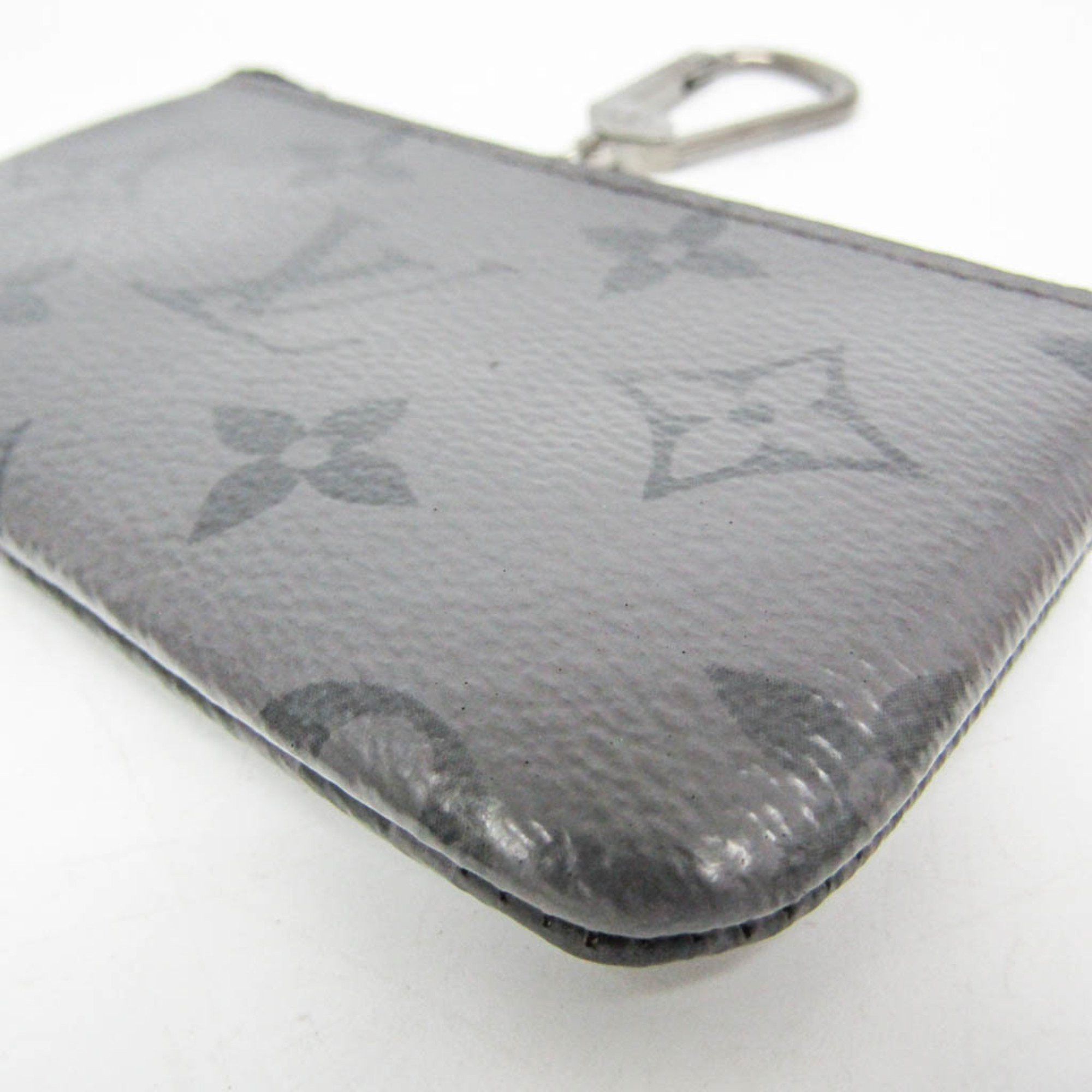 Louis Vuitton Louis Vuitton Monogram Eclipse Reverse Key Pouch M80905 Men,Women Monogram Eclipse Coin Purse/coin Case Black,Grape Size ONE SIZE - 4 Thumbnail