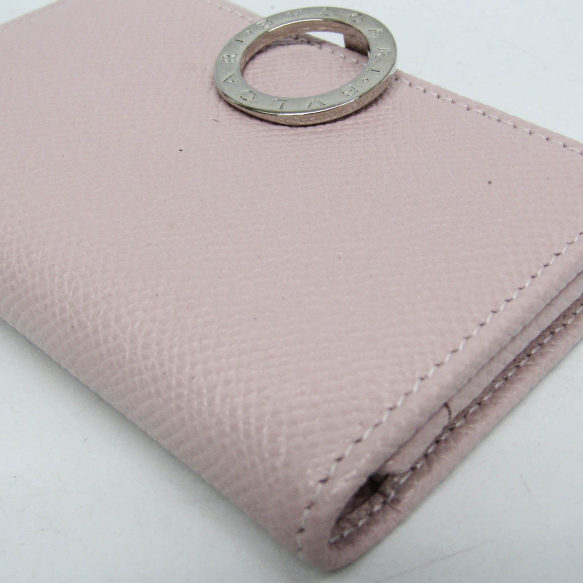 Bvlgari Bvlgari 30421 Leather Card Case Light Pink Size ONE SIZE - 6 Thumbnail