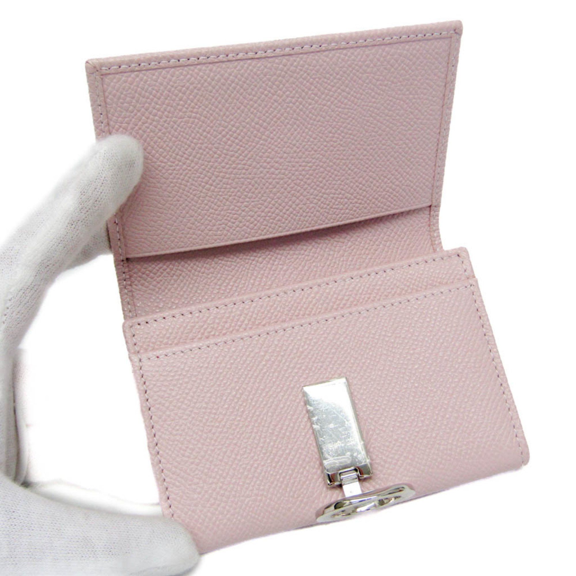 Bvlgari Bvlgari 30421 Leather Card Case Light Pink Size ONE SIZE - 4 Thumbnail