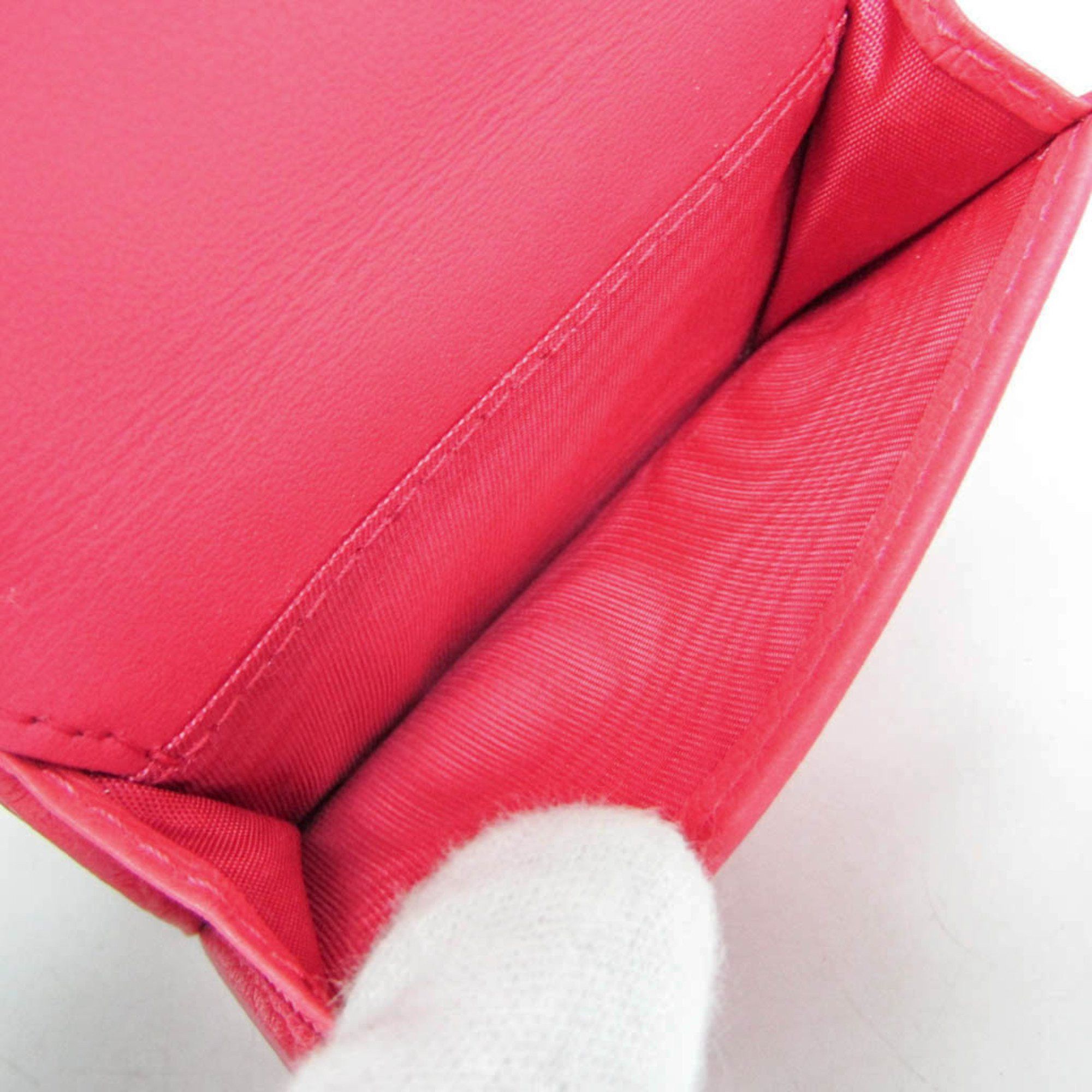 Dior Christian Dior Cannage/Lady Dior CARO Medium Wallet S50304HPV Women's Leather Wallet (tri-fold) Pink Size ONE SIZE - 5 Thumbnail