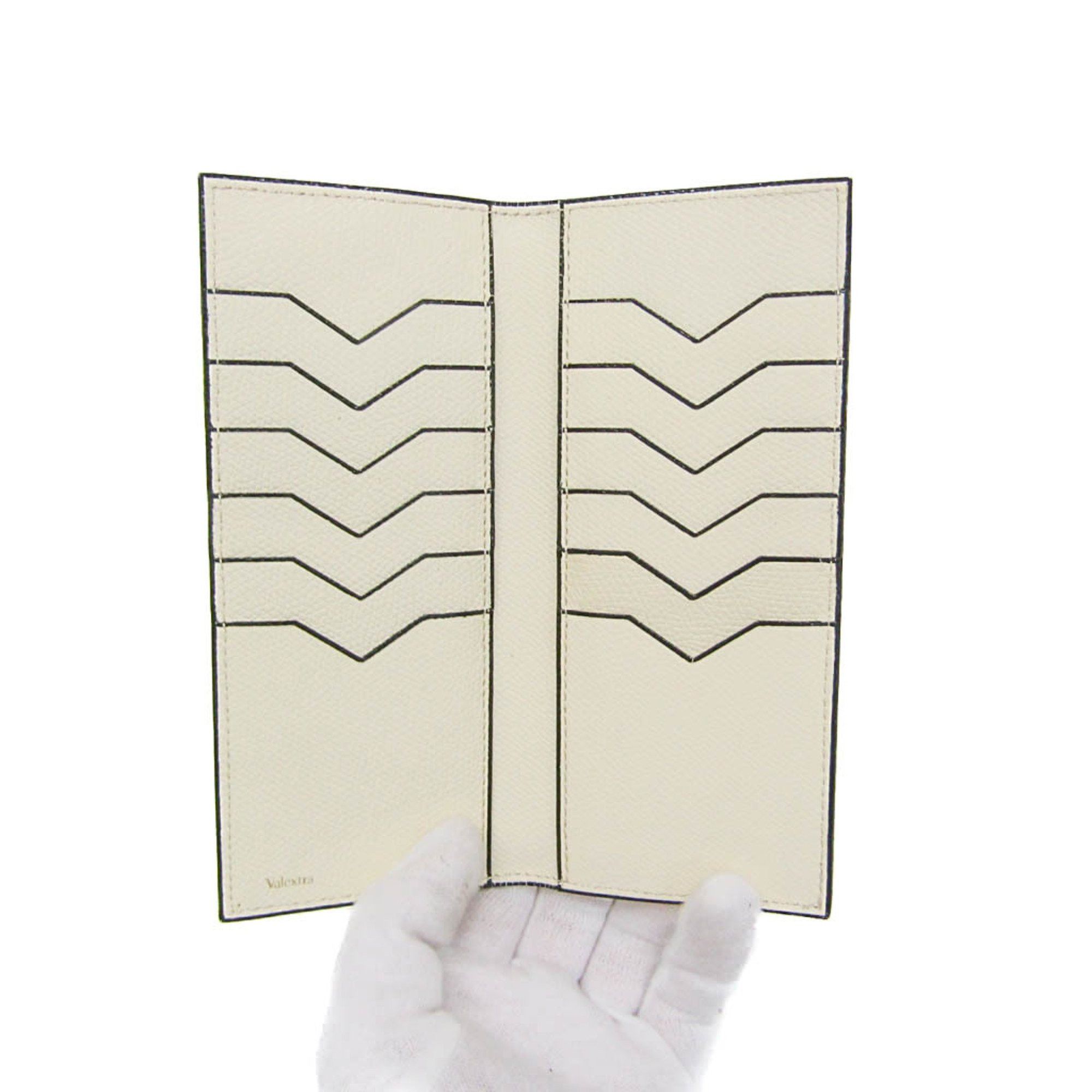 Valextra Valextra Removable 12 Card Holder V9L15 Men,Women Leather Long Wallet (bi-fold) Off-white Size ONE SIZE - 16 Thumbnail