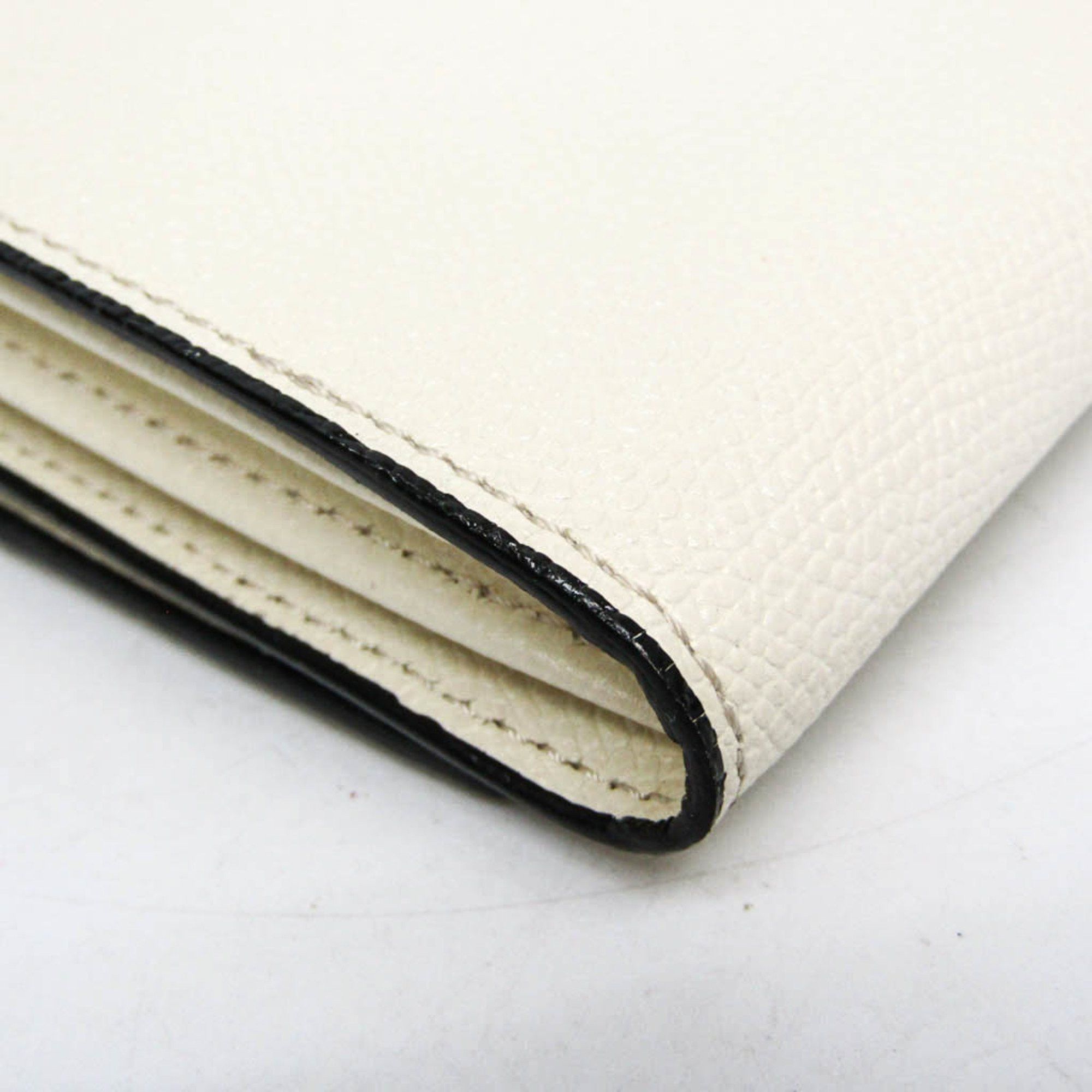 Valextra Valextra Removable 12 Card Holder V9L15 Men,Women Leather Long Wallet (bi-fold) Off-white Size ONE SIZE - 6 Thumbnail