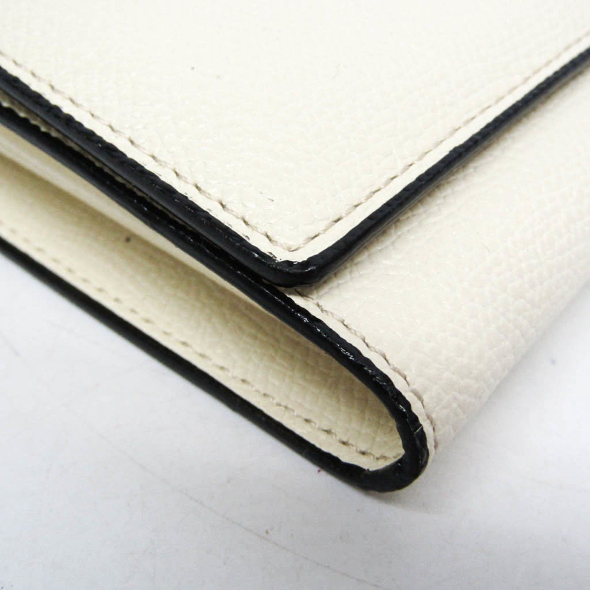 Valextra Valextra Removable 12 Card Holder V9L15 Men,Women Leather Long Wallet (bi-fold) Off-white Size ONE SIZE - 8 Thumbnail