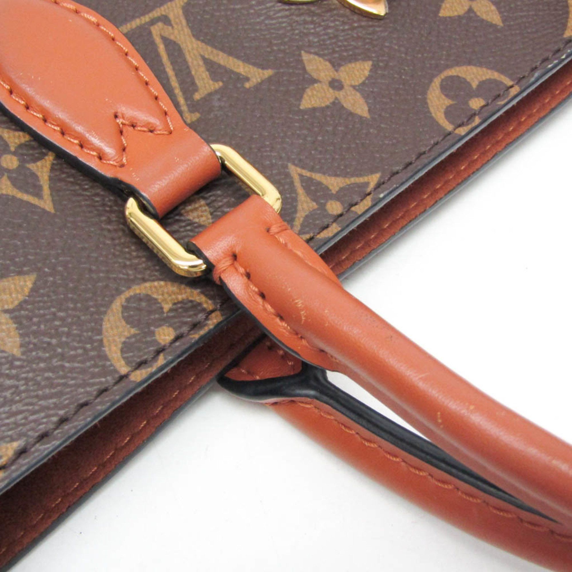 Louis Vuitton Louis Vuitton Monogram Flower Tote M43770 Women's Handbag,Shoulder Bag Brown,Monogram Size ONE SIZE - 9 Thumbnail
