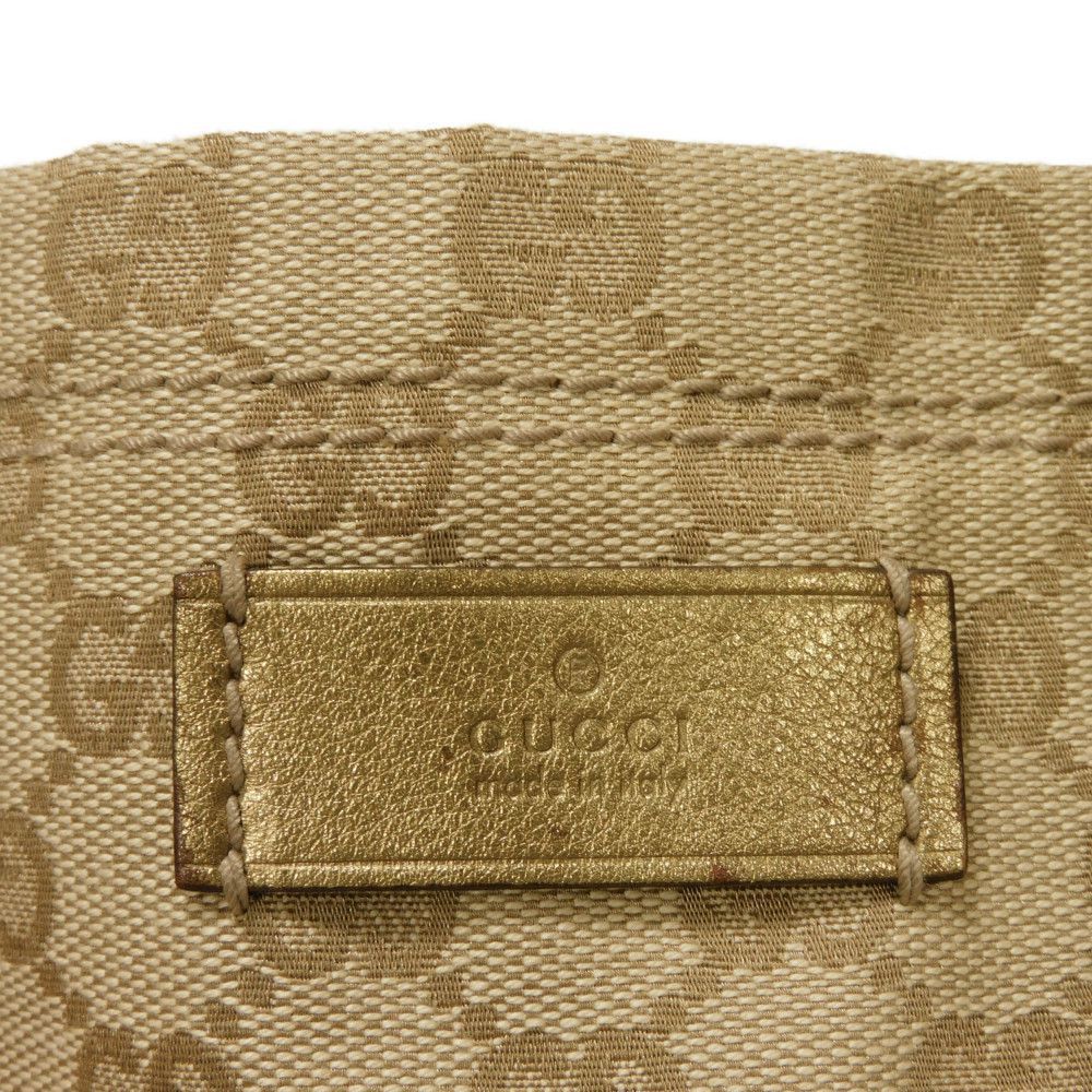 Gucci Gucci Gucci GG Canvas Calf Leather Tote Bag Canvas Tote Bag 189669 DUTY FREE for USA Size ONE SIZE - 6 Thumbnail