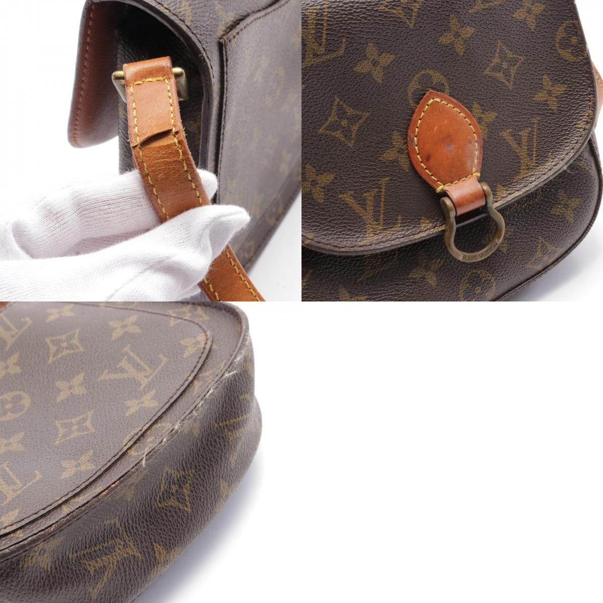 Louis Vuitton Louis Vuitton Louis Vuitton Saint Cloud PM Monogram Shoulder Bag Canvas Shoulder Bag M51244 Size ONE SIZE - 10 Thumbnail
