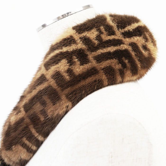Fendi Fendi Fendi FENDI ROMA Maxi Wrappy Silk Scarf Natural Material Scarf FNX099 Size ONE SIZE - 7 Thumbnail