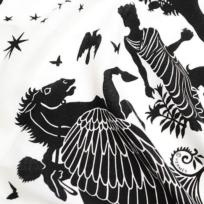 Hermes Hermes Hermes Sous le Charme d'Orphee Cashmere Silk Scarf Others Scarf Size ONE SIZE - 7 Thumbnail