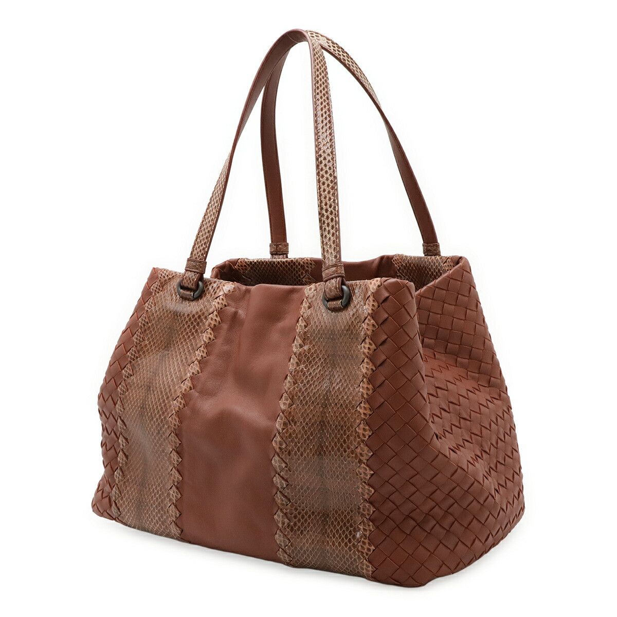 Bottega Veneta Bottega Veneta Bottega Veneta Intrecciato Ayers Leather Python 2way Bag Leather Shoulder Bag Size ONE SIZE - 2 Thumbnail